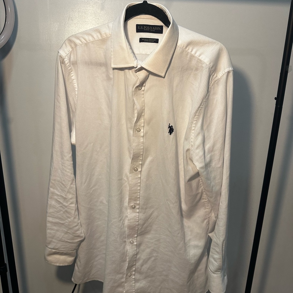 Ralph Lauren U.S. Polo Assn. White Men's Shirt